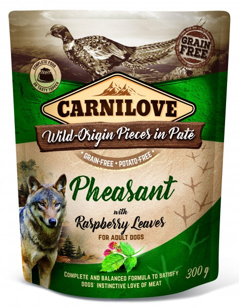 Carnilove Pheasant with Raspberry Leaves Paté for Adult koirille 12 x 300 g