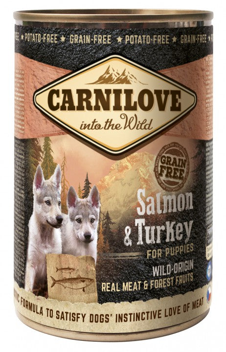 Carnilove Salmon-Turkey for Puppies koirille 6 x 400 g