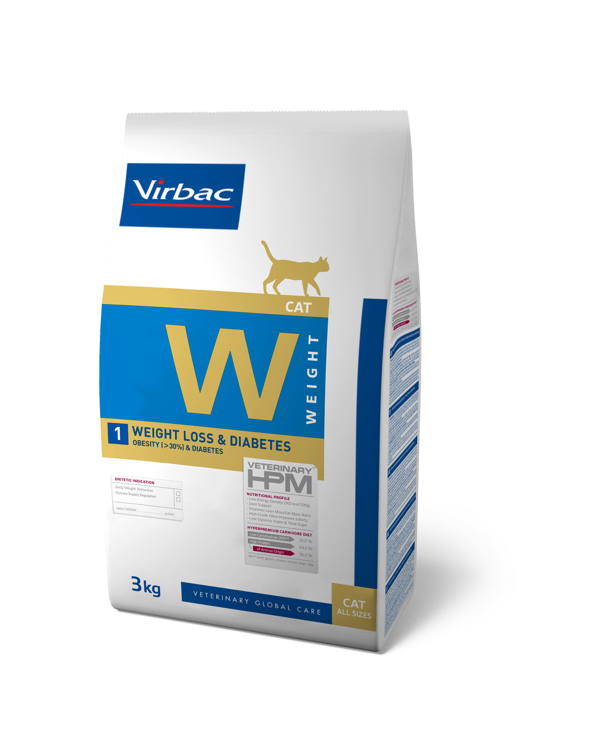 Virbac HPM Weight Loss & Diabetes Cat 1,5 kg