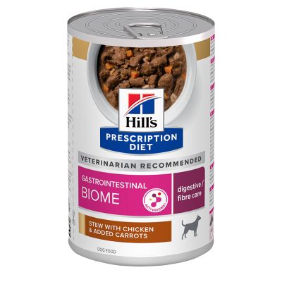 Hill's Gastrointestinal Biome with Chicken & Carrots muhennos koiralle 354 g MAISTELUPAKKAUS
