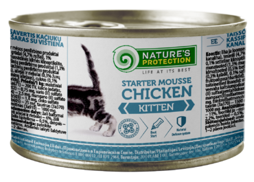 Nature's Protection Starter Mousse Kitten kana kissalle 6 x 200 g