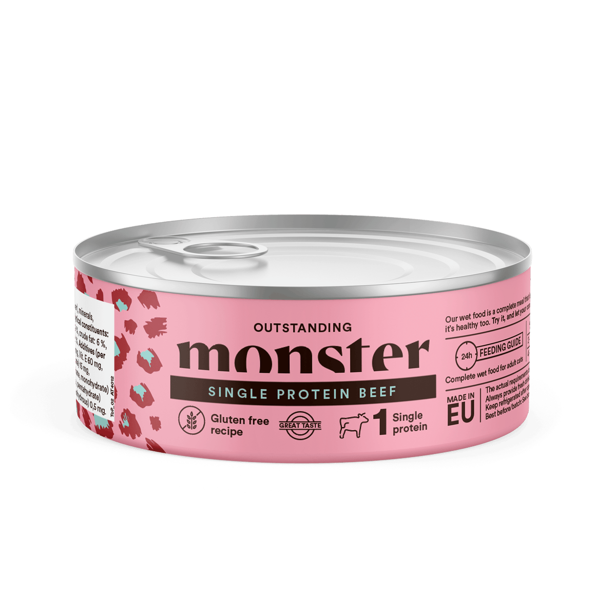 Monster Cat Adult Single Protein Beef kissalle 12 x 100 g