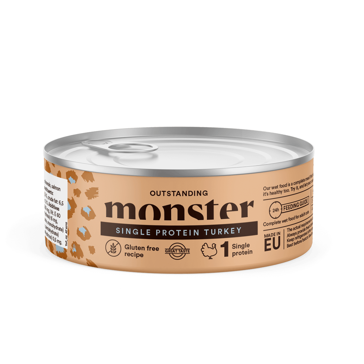 Monster Cat Adult Single Protein Turkey kissalle 100 g MAISTELUPAKKAUS