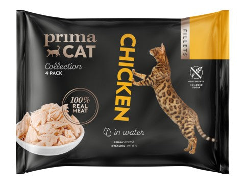 PrimaCat Fillets Kanaa vedessä kissoille 4 x 50 g