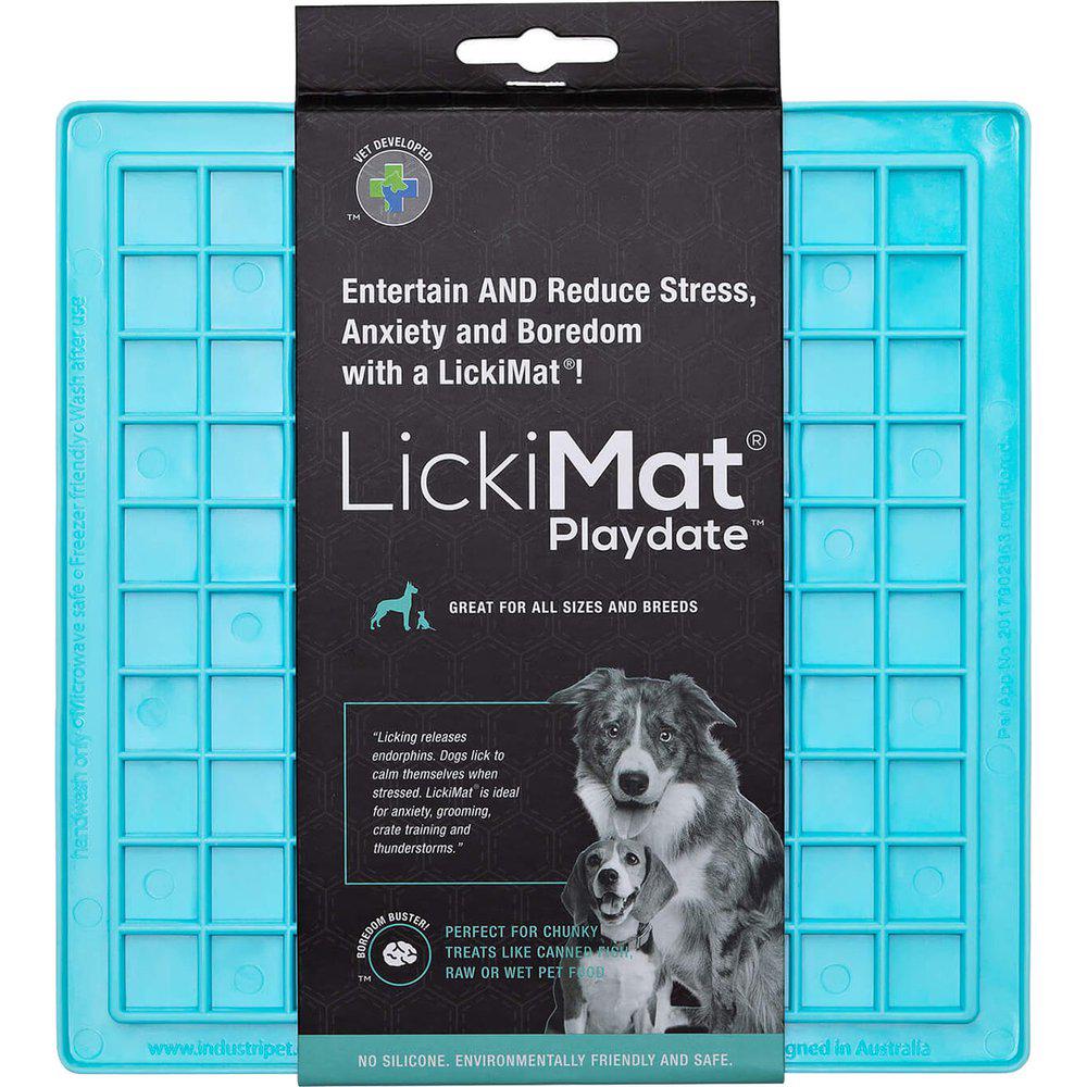 LickiMat Playdate Aktivointimatto turkoosi 20 cm x 20 cm
