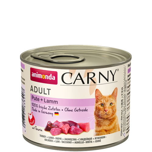 Animonda Carny Adult kalkkuna & lammas kissalle 6 x 200 g