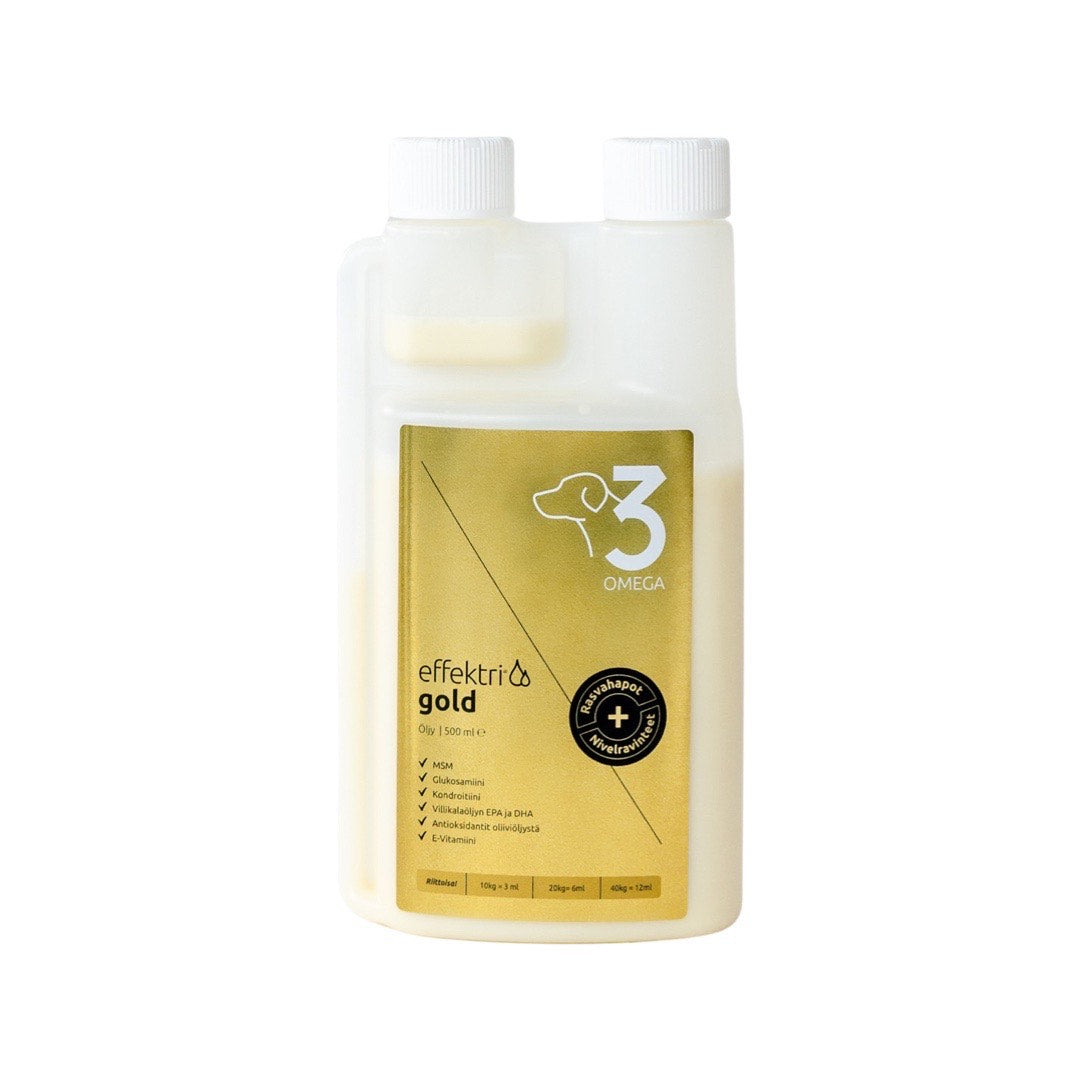 Effektri Gold Omega-3 koiralle 500 ml
