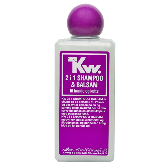 KW 2 in 1 shampoo ja hoitoaine koirille ja kissoille 200 ml