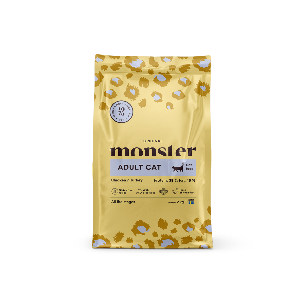 Monster Cat Original Adult Chicken-Turkey kissalle 2 kg