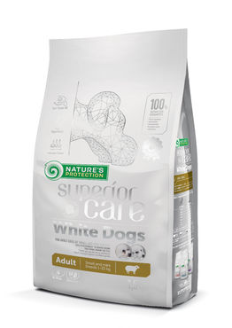Nature's Protection Superior Care White Dogs Adult Small & Mini lammas koiralle 1,5 kg