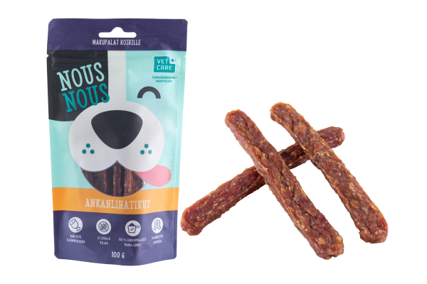 NousNous Ankanlihatikut koiralle 100 g