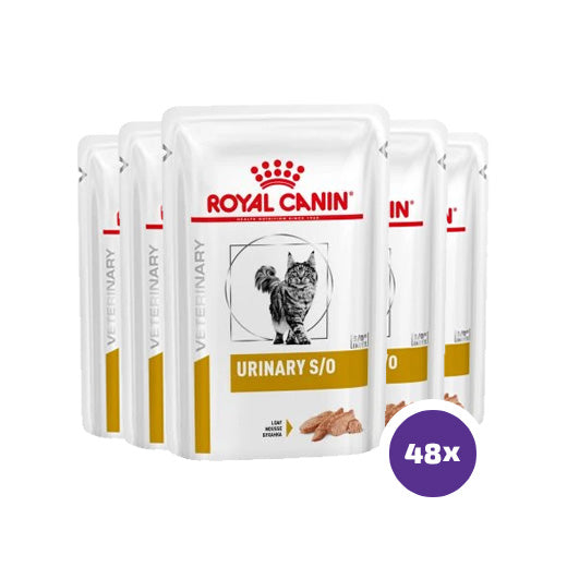 Royal Canin Veterinary Diets Urinary S/O Loaf annospussi kissan märkäruoka 48 x 85 g SÄÄSTÖPAKKAUS