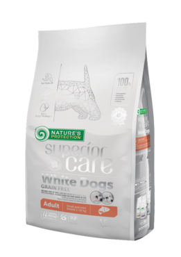 Nature's Protection Superior Care White Dogs Adult Small & Mini lohi koiralle 1,5 kg