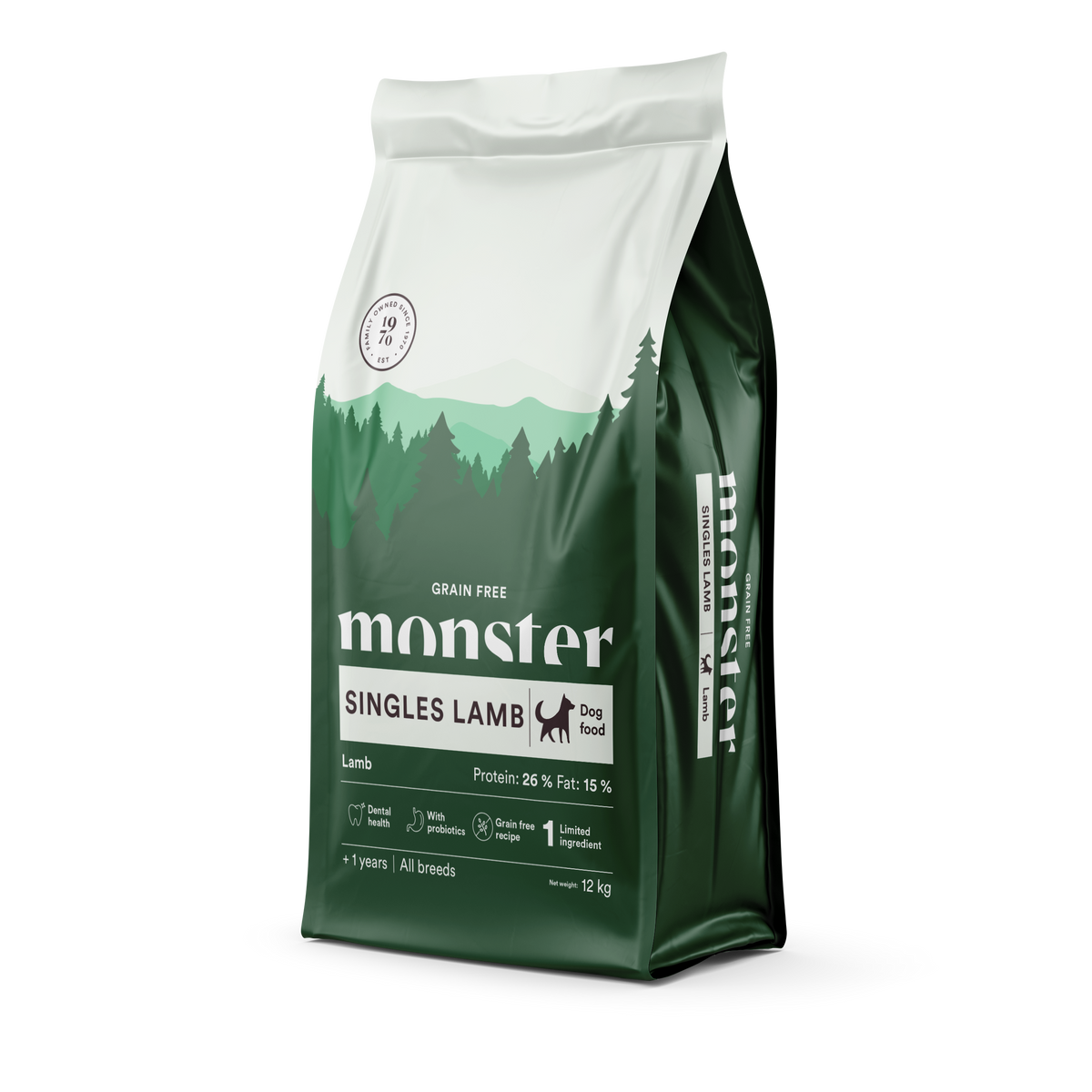 Monster Dog Grain Free Singles Lamb koiralle 12 kg