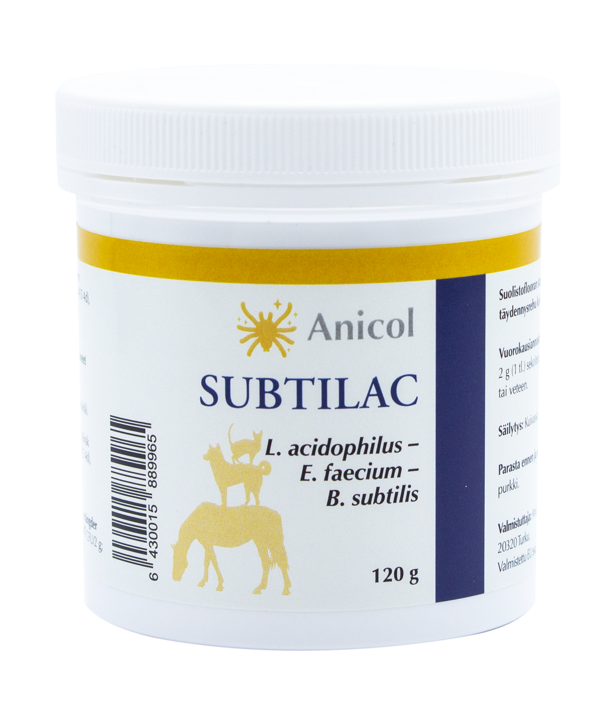 Anicol Subtilac eläimille 120 g PÄIVÄYSTARJOUS