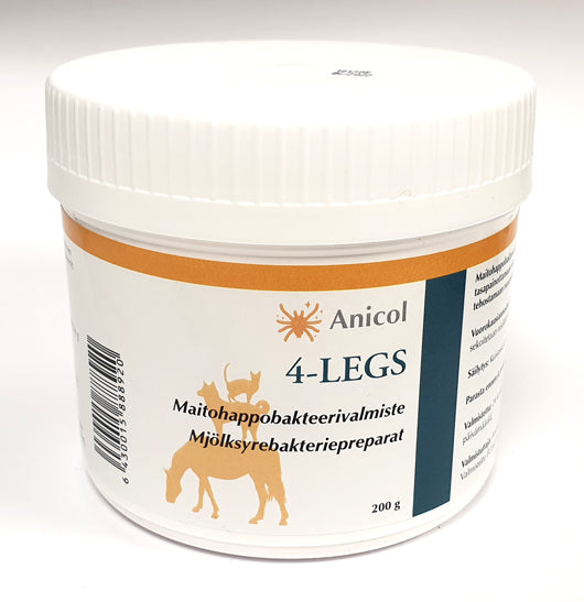 Anicol 4-Legs maitohappobakteeri eläimille 200 g