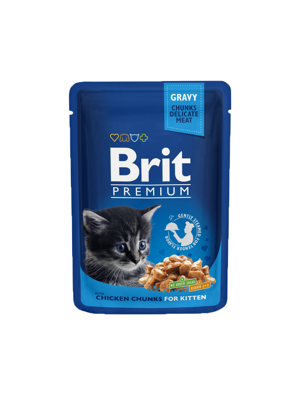 Brit Premium Cat Kana kastikkeessa kissanpennuille 24 x 100 g