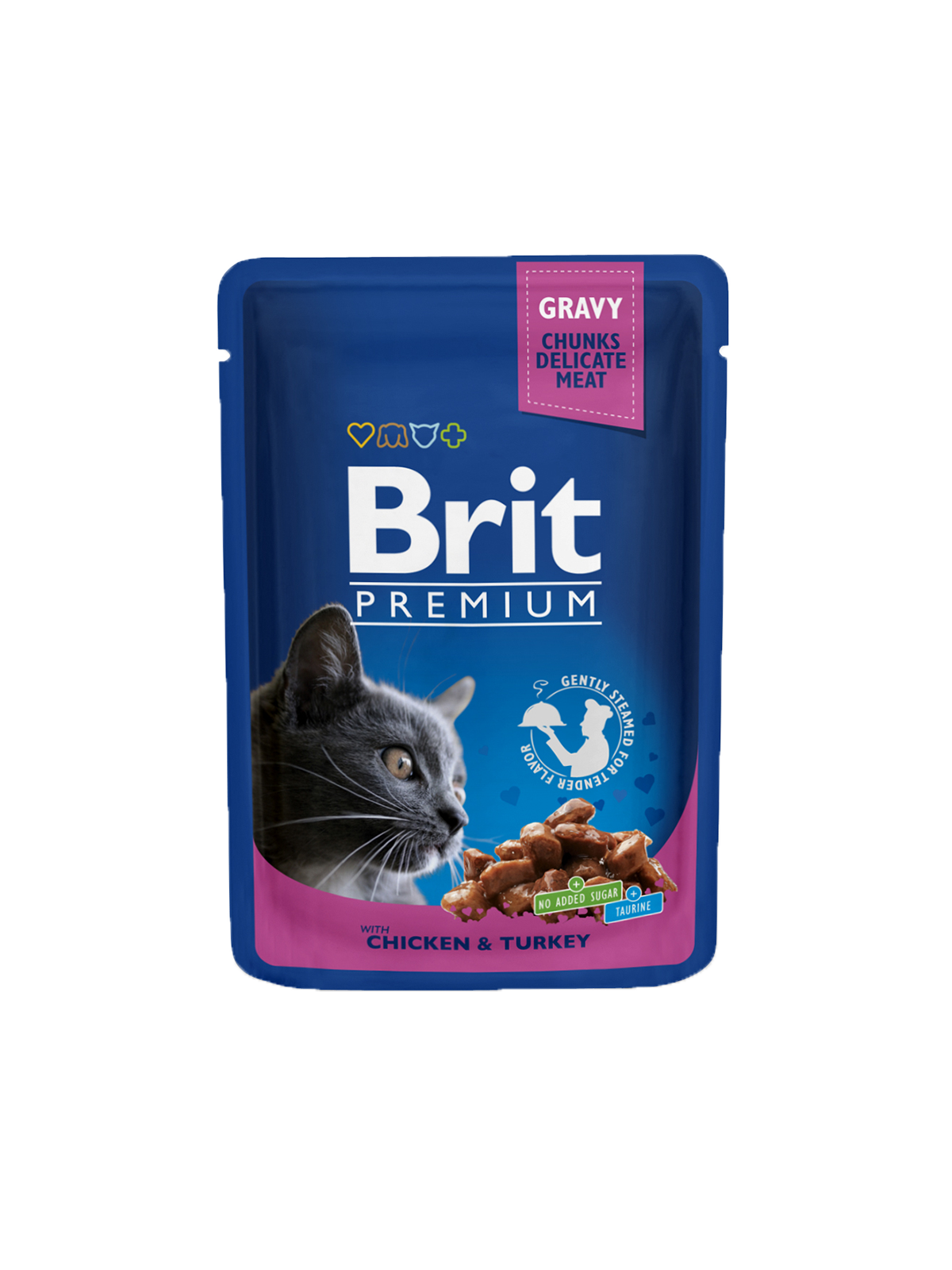 Brit Premium Cat Kana-kalkkuna kastikkeessa 100 g