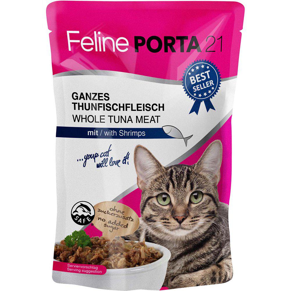 Feline Porta 21 Tonnikala & Katkarapu 100 g MAISTELUPAKKAUS