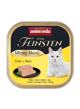 Animonda Vom Feinsten Mildes Menu kalkkuna & juusto kissalle 32 x 100 g