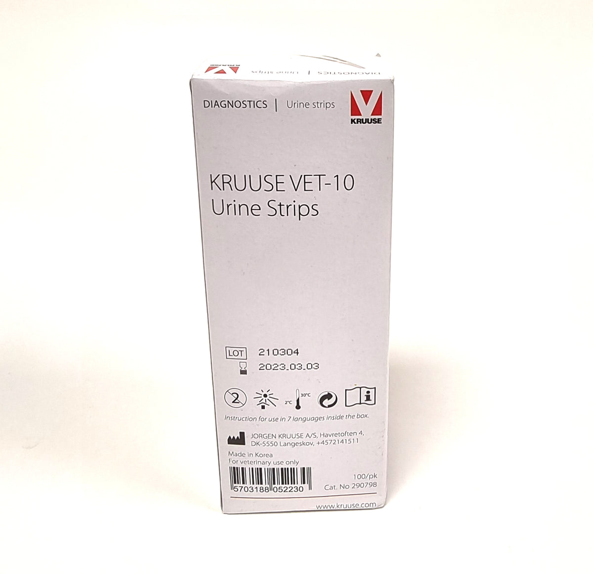 Kruuse VET-10 Urine Strips virtsatestiliuskat eläimille 100 kpl