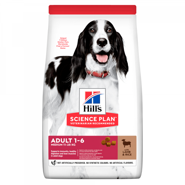 Hill's SP Adult Medium with Lamb & Rice koiralle