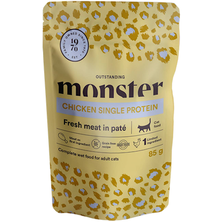 Monster Cat Pouches Adult Chicken kissalle 85 g MAISTELUPAKKAUS