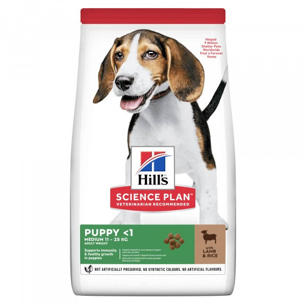Hill's SP Puppy Medium with Lamb & Rice koiralle 12 kg