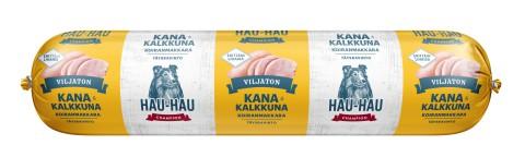Hau-Hau Champion Viljaton kana-kalkkuna koiranmakkara 14 x 350 g