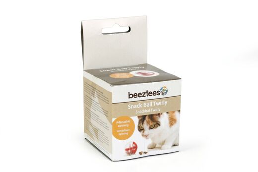 Beeztees Kissan herkkupallo Twirly 5,5 cm aktivointilelu