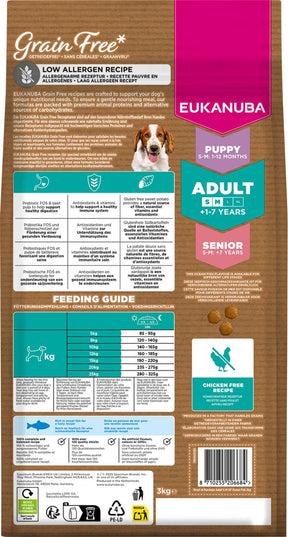 Eukanuba Adult Small/Medium Grain Free Ocean Fish koiran kuivaruoka