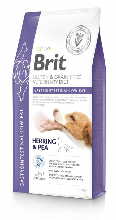 Brit Veterinary Diet Gastrointestinal-Low Fat Herring & Pea koiralle