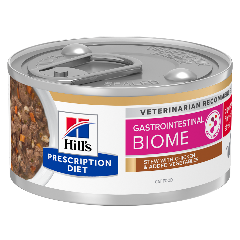 Hill's Gastrointestinal Biome Stress with Chicken & Vegetables muhennos kissalle 82 g MAISTELUPAKKAUS