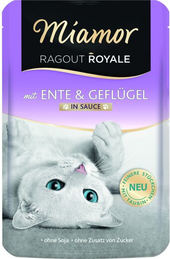 Miamor Ragout Royale in Sauce ankka & kana kissalle 100 g MAISTELUPAKKAUS