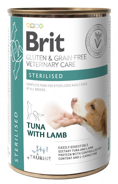 Brit Veterinary Diet Sterilised Tuna with Lamb koiralle 6 x 400 g