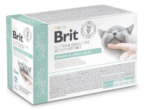 Brit Veterinary Diet Pouch Urinary & Stress Relief with Turkey kissalle 12 x 85 g