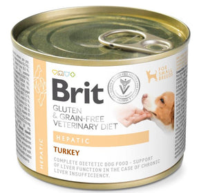 Brit Veterinary Diet Hepatic Turkey koiralle 6 x 200 g