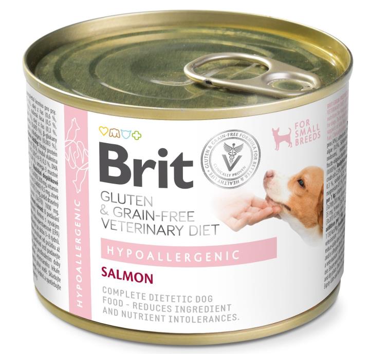 Brit Veterinary Diet Hypoallergenic Salmon koiralle 200 g MAISTELUPAKKAUS