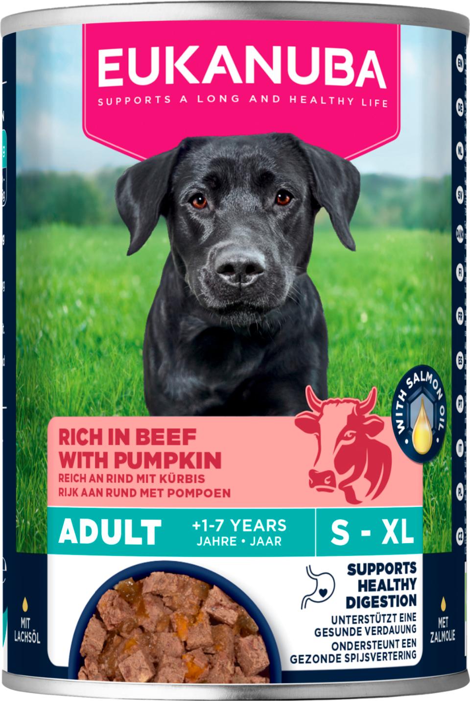 Eukanuba wet food adult beef with pumpkin koiralle 6 x 400 g SÄÄSTÖPAKKAUS