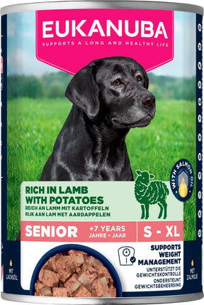 Eukanuba wet food senior lamb with potatoes koiralle 6 x 400 g SÄÄSTÖPAKKAUS
