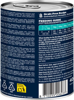 Eukanuba wet food adult lamb with potatoes koiralle 6 x 400 g SÄÄSTÖPAKKAUS