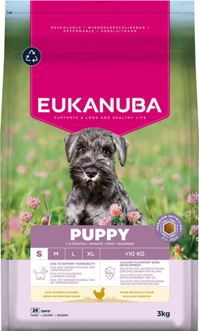 Eukanuba Puppy Small Breed koiran kuivaruoka 3 kg