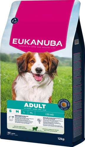 Eukanuba Adult Small & Medium Lamb & Rice koiran kuivaruoka