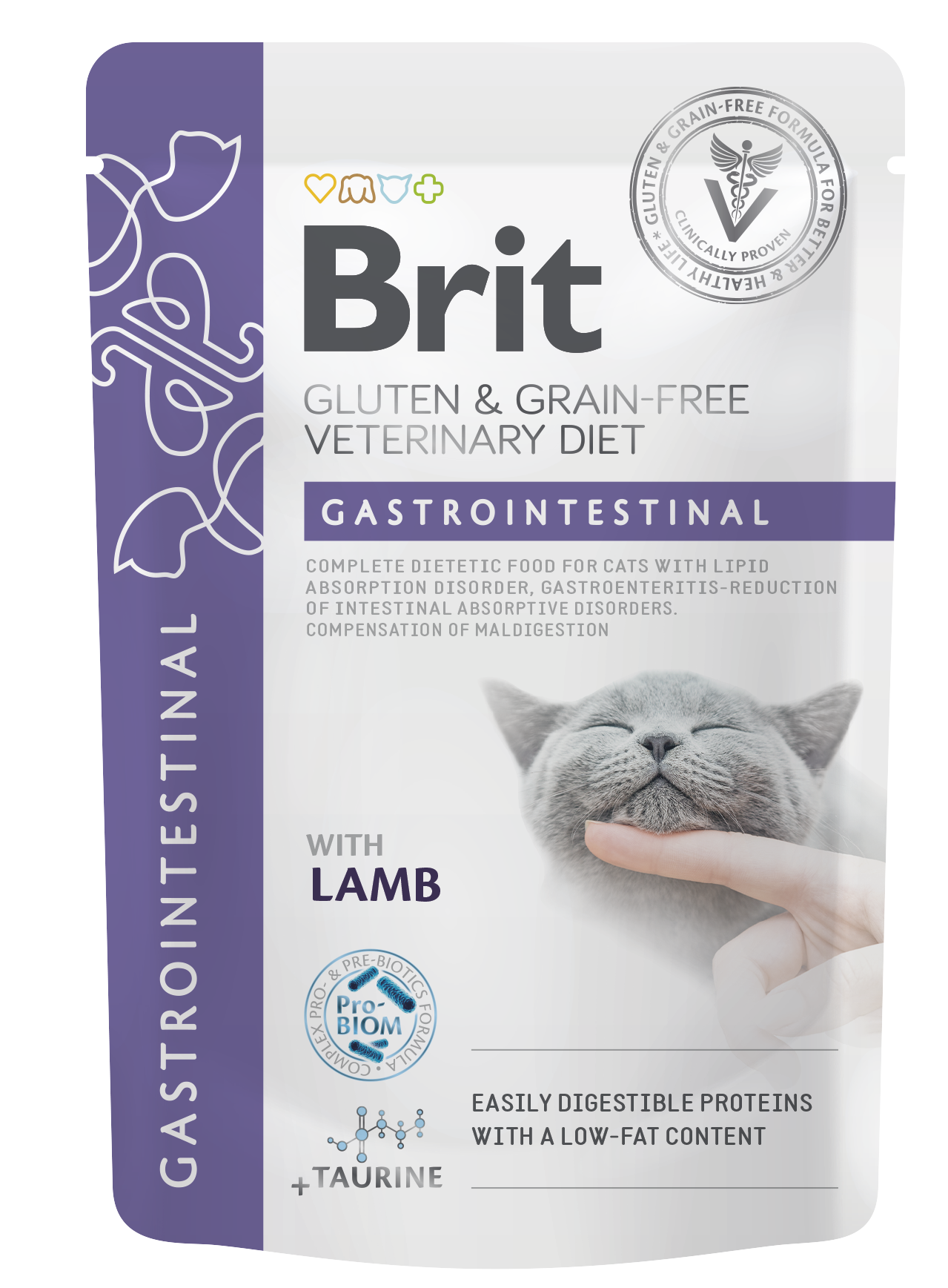 Brit Veterinary Diet Pouch Gastrointestinal with Lamb kissalle 12 x 85 g