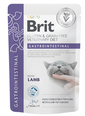 Brit Veterinary Diet Pouch Gastrointestinal with Lamb kissalle 12 x 85 g