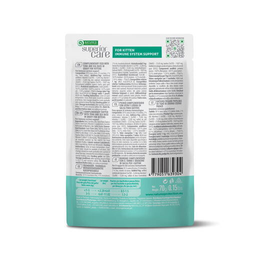 Nature's Protection Superior Care KITTEN Immune System Tonnikala & Meriahven 70 g MAISTELUPAKKAUS