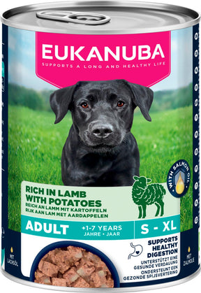 Eukanuba wet food adult lamb with potatoes koiralle 6 x 400 g SÄÄSTÖPAKKAUS