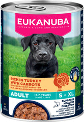 Eukanuba wet food adult turkey with carrots koiralle 400 g