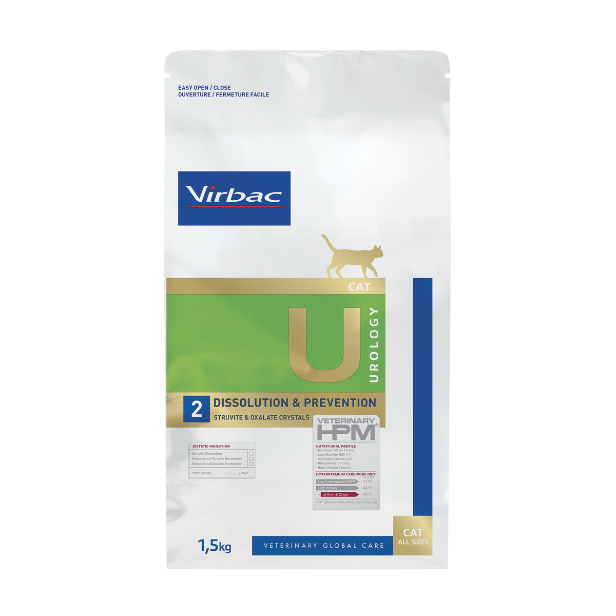 Virbac Veterinary HPM Urology Dissolution & Prevention U2 kissalle