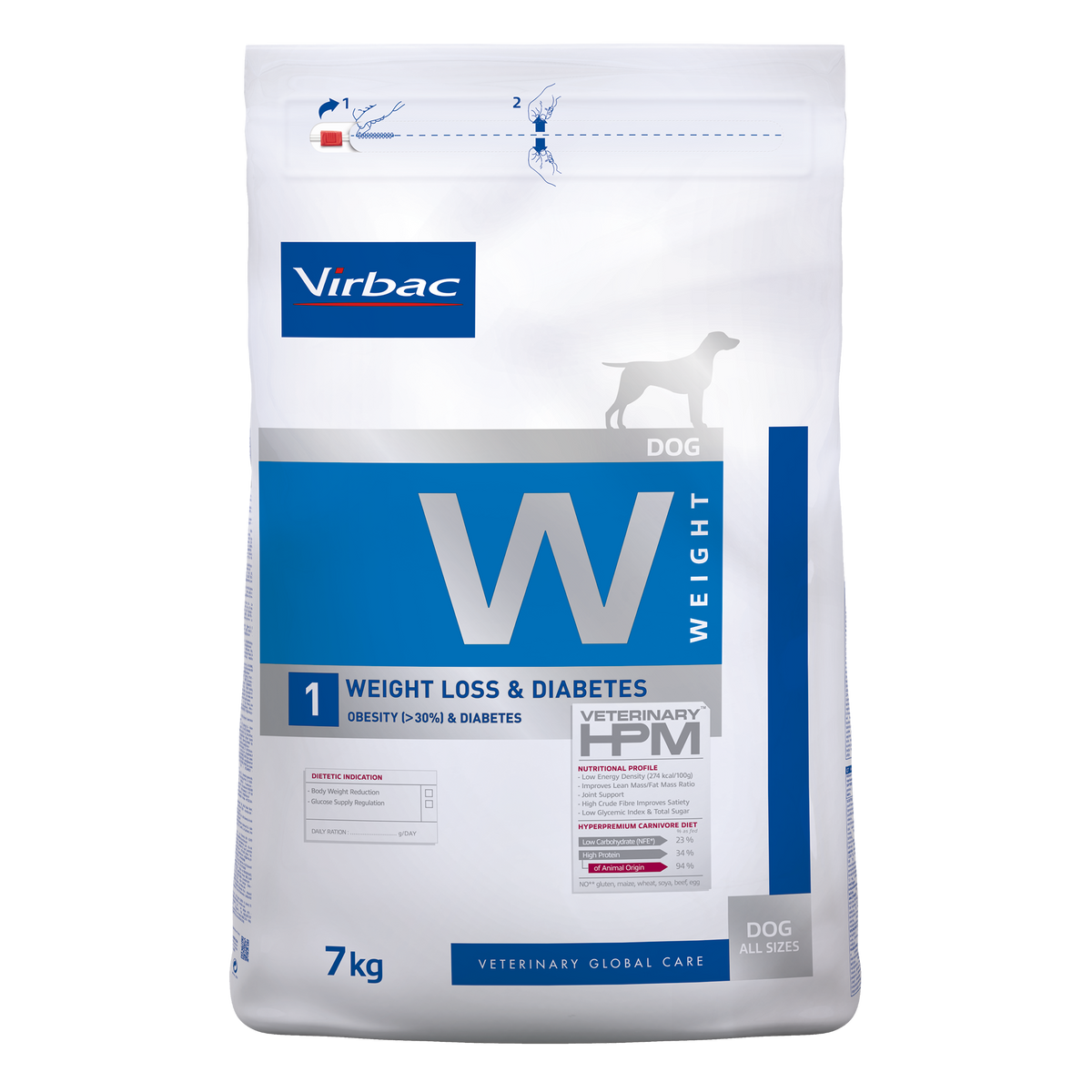 Virbac Veterinary HPM Weight Loss & Diabetes koiralle
